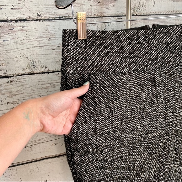 CALVIN KLEIN Tweed Black & White Pencil Skirt - Picture 2 of 4